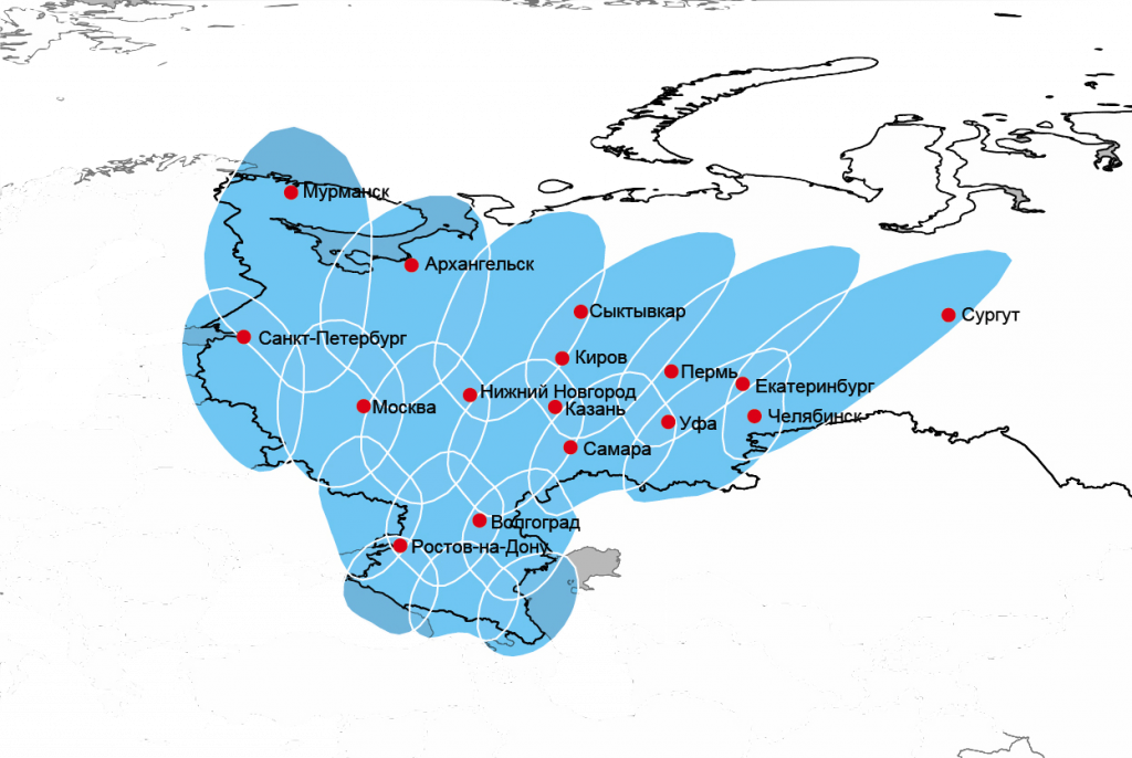 Карта покрытия