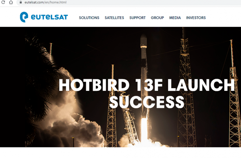 Спутник EUTELSAT HOTBIRD 13F запущен. Начало новой эры на позиции 13 гр. E.