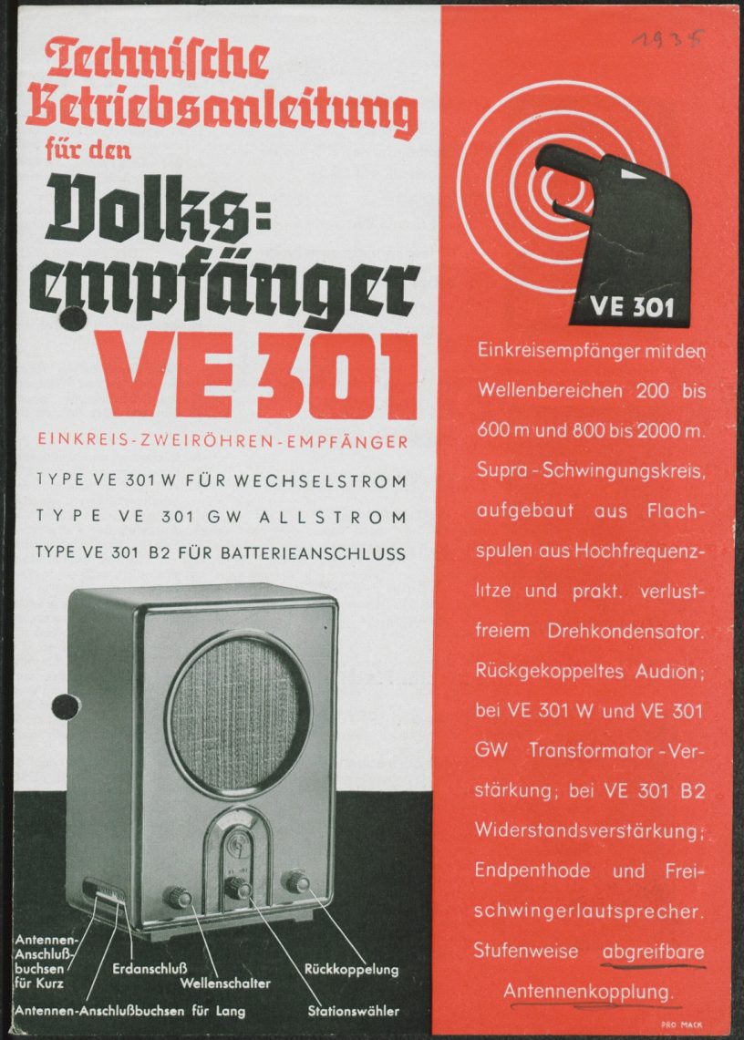 «Народный радиоприемник» в Германии времен Второй мировой войны, и почему такого не было в тогдашнем СССР