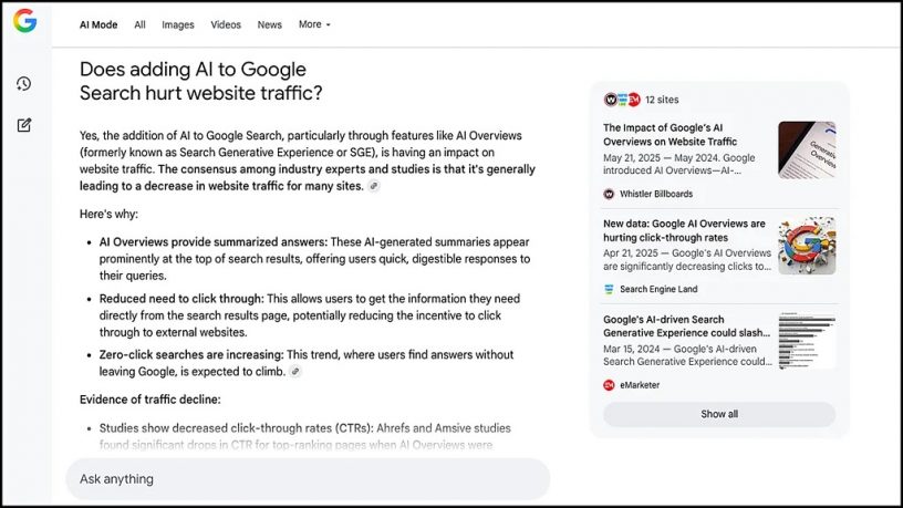 Green.obob.tv на Obob.tv: Разрушит ли Интернет использование сводок от ИИ в поисковике Google?