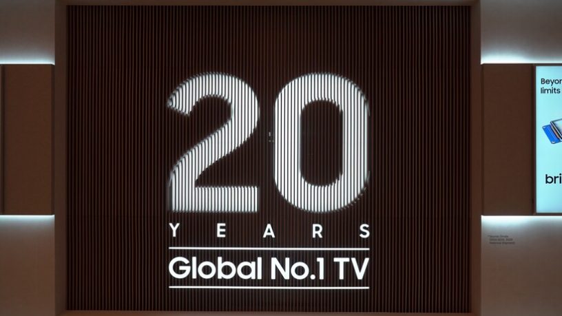 Компания Samsung 20-й год подряд занимает первое место на мировом рынке телевизоров по доле выручки